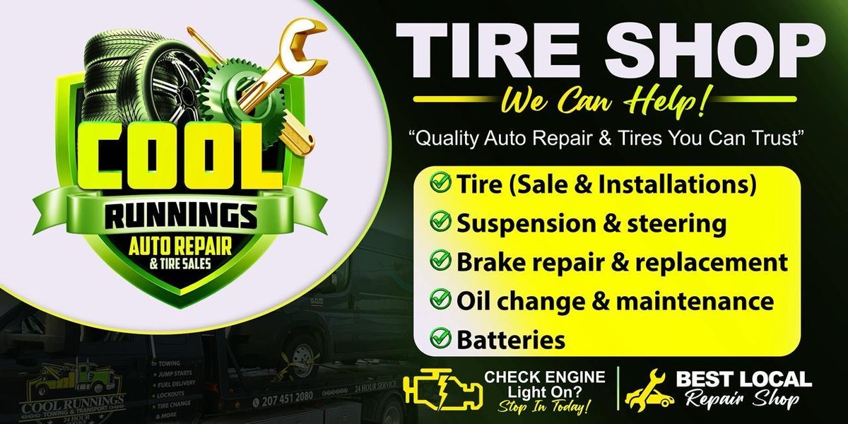 Cool Runnings Automotive Repair and Tire Sales - Tire Shop, We Can Help